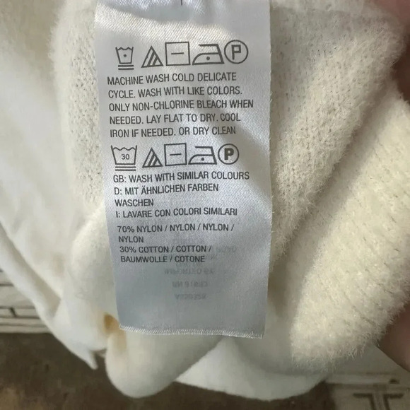 Encore by Idina Menzel Women's Top Sweater Sz XL Cowl Neck Cloud Ivory A550328 - Picture 8 of 8